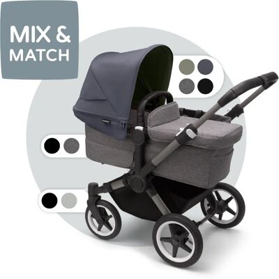 Bugaboo Donkey 5 Basuppsättning Graphite/Midnight black - Barnvagn Bugaboo Donkey 5 Basuppsättning Graphite/Midnight black - Barnvagn