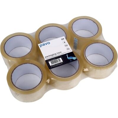 Pavo 8000319 6 Rollen Premium PP Pack - Verpackungsband Pavo 8000319 6 Rollen Premium PP Pack - Verpackungsband
