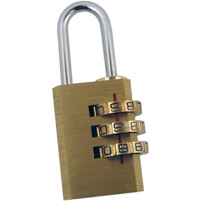 Pavo Modèle 8034840 - Cadenas en aluminium avec code à 3 chiffres - Publicité Pavo Modèle 8034840 - Cadenas en aluminium avec code à 3 chiffres - Publicité