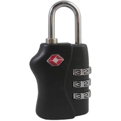 PAVO TSA Zahlenkombelpadlock - 3 Ziffern - Schwarz PAVO TSA Zahlenkombelpadlock - 3 Ziffern - Schwarz