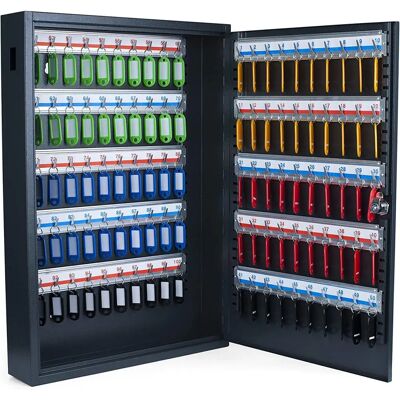 PAVO 8047222 Szafka na klucze - 100 haczyków, Szara PAVO 8047222 Szafka na klucze - 100 haczyków, Szara