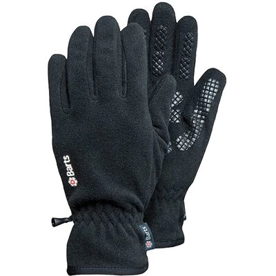 Gants en fleece noirs de Barts - Hiver - Poignet élastique - Publicité Gants en fleece noirs de Barts - Hiver - Poignet élastique - Publicité