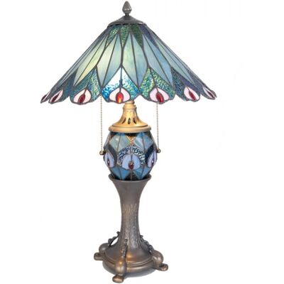 LumiLamp - Tiffany Stolní lampa Ø40x65 - Tiffany sklo - Stole lampu LumiLamp - Tiffany Stolní lampa Ø40x65 - Tiffany sklo - Stole lampu