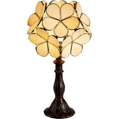 LumiLamp Tiffany Stolní lampa 21x21x38cm Béžová - Stolní lampa LumiLamp Tiffany Stolní lampa 21x21x38cm Béžová - Stolní lampa