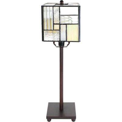 LumiLamp - Tiffany Tafellamp - Bílá Béžová - Stolní lampa LumiLamp - Tiffany Tafellamp - Bílá Béžová - Stolní lampa