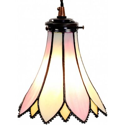 LumiLamp - Tiffany - Pink Beige - Závěsné světlo LumiLamp - Tiffany - Pink Beige - Závěsné světlo