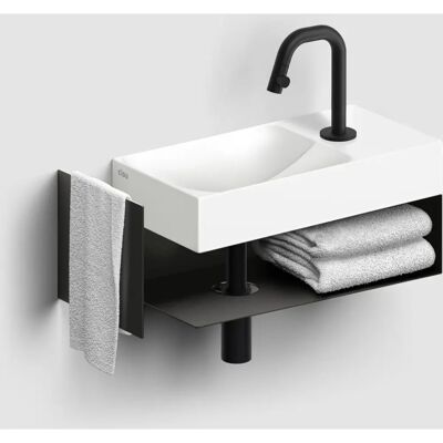 Clou Vale - Right Keramik - 38 cm - Rechts Hahnloch - Handwaschbecken Clou Vale - Right Keramik - 38 cm - Rechts Hahnloch - Handwaschbecken