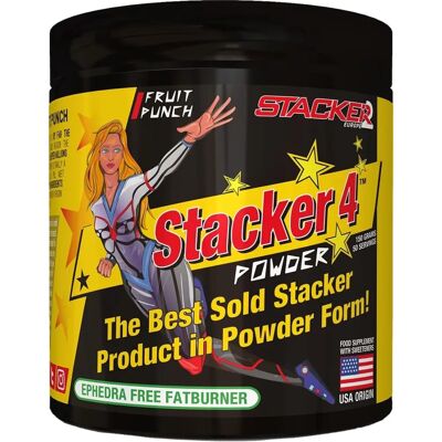 Stacker2 Europe - Poudre Stacker 4 - Punch aux fruits - 150g - Publicité Stacker2 Europe - Poudre Stacker 4 - Punch aux fruits - 150g - Publicité