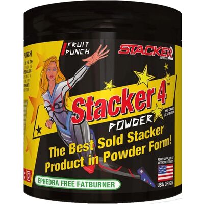 Stacker2 Europe - Poudre Brûle-Graisse 150g - Soutien Métabolisme - Publicité Stacker2 Europe - Poudre Brûle-Graisse 150g - Soutien Métabolisme - Publicité