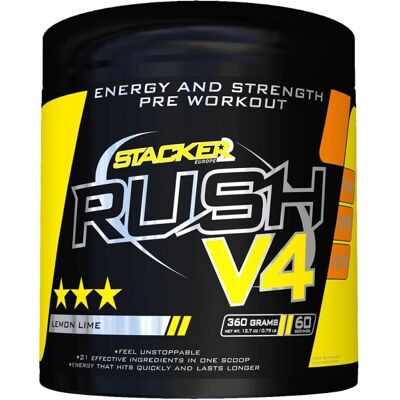 Stacker2 Europe Rush V4 Citron Lime - Kosttillskott före träning Stacker2 Europe Rush V4 Citron Lime - Kosttillskott före träning
