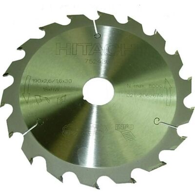 Hikoki 190x20mm Kreissägeblatt 18Z für Holz - Präzises Schneidewerkzeug Hikoki 190x20mm Kreissägeblatt 18Z für Holz - Präzises Schneidewerkzeug