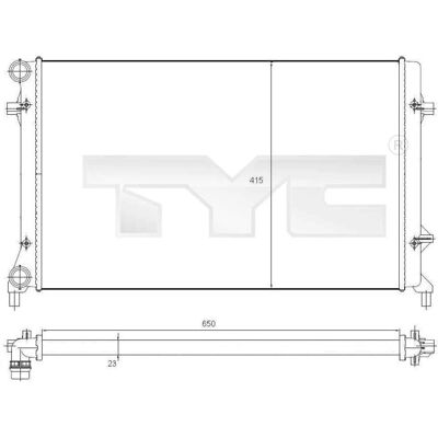 TYC 702-0025 Radiator - Engine Cooling TYC 702-0025 Radiator - Engine Cooling