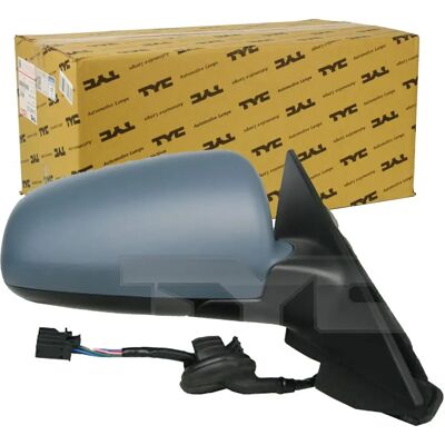 Tyc Audi A3 Left Primered Heated Aspherical Rearview Mirror - Rearview Mirror Tyc Audi A3 Left Primered Heated Aspherical Rearview Mirror - Rearview Mirror