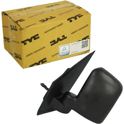 Specchietto esterno sinistro Tyc - Convesso, Nero, Regolazione a cavo Specchietto esterno sinistro Tyc - Convesso, Nero, Regolazione a cavo