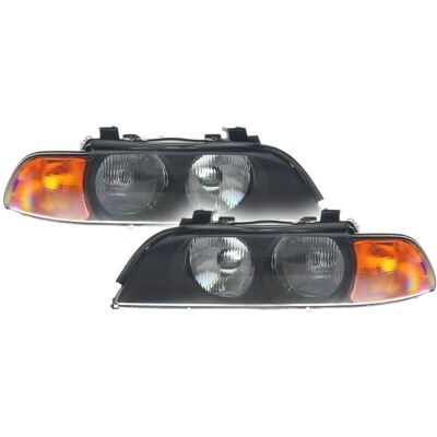 BMW 5 Serie Scheinwerfer - Links, HB3/H7, Gelbes Blinklicht, E-Typ Zugelassen BMW 5 Serie Scheinwerfer - Links, HB3/H7, Gelbes Blinklicht, E-Typ Zugelassen