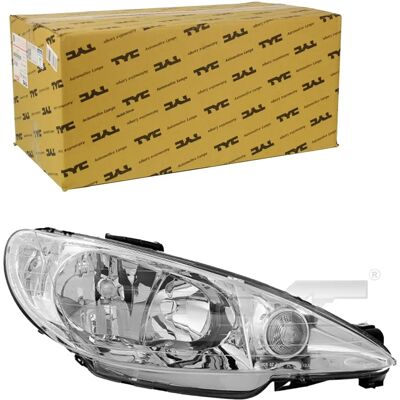 Tyc Peugeot 206 Reflektor - Lewy, H7/H7, Elektryczna regulacja Tyc Peugeot 206 Reflektor - Lewy, H7/H7, Elektryczna regulacja