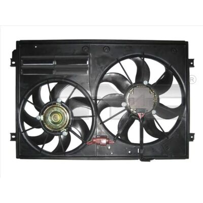 TyC 837-0026 Ventilatormotor Radiatorramme VW Golf 6 Polo V Touran I TyC 837-0026 Ventilatormotor Radiatorramme VW Golf 6 Polo V Touran I