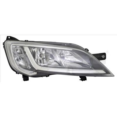 Tyc Fiat Ducato Farol - H7/H7 Direito Aprovado E Cromado Tyc Fiat Ducato Farol - H7/H7 Direito Aprovado E Cromado