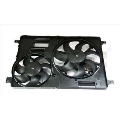 Ventilateur de radiateur TYC 300mm - Double avec 15 pales pour Volvo XC60, V70, S60, S80 Ventilateur de radiateur TYC 300mm - Double avec 15 pales pour Volvo XC60, V70, S60, S80