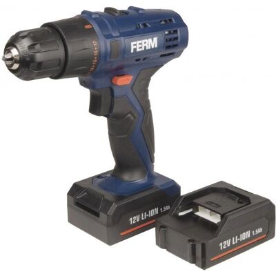 Ferm Taladro inalámbrico - 12V, 1.5Ah, Negro, Azul - Taladro inalámbrico Ferm Taladro inalámbrico - 12V, 1.5Ah, Negro, Azul - Taladro inalámbrico