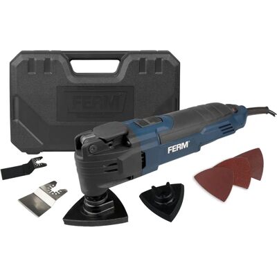 Ferm OTM1007 Multiværktøj - Oscillerende - 300W - Inkl. Kuffert Og 7 Stk. Tilbehør Ferm OTM1007 Multiværktøj - Oscillerende - 300W - Inkl. Kuffert Og 7 Stk. Tilbehør