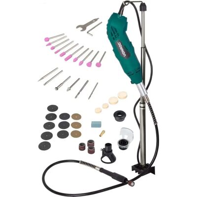 Vonroc - Multiherramienta rotatoria 160W - 40 accesorios - Eje flexible - Bolsa Vonroc - Multiherramienta rotatoria 160W - 40 accesorios - Eje flexible - Bolsa