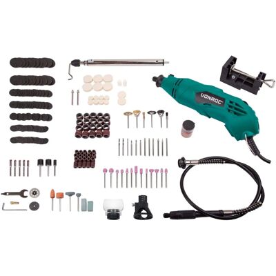 VONROC Multi-herramienta - 160W, 232 accesorios, eje flexible, protección de seguridad - Multi-herramienta VONROC Multi-herramienta - 160W, 232 accesorios, eje flexible, protección de seguridad - Multi-herramienta