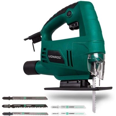 VONROC Marca Sierra de Calar 550W - Base Ajustable, 5 Limas para Madera y Metal VONROC Marca Sierra de Calar 550W - Base Ajustable, 5 Limas para Madera y Metal