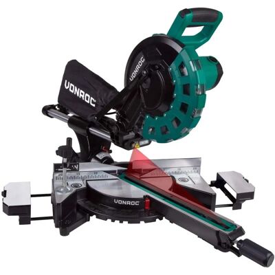 VONROC Kap- en geringszaag 2200W 254mm Laser LED VONROC Kap- en geringszaag 2200W 254mm Laser LED