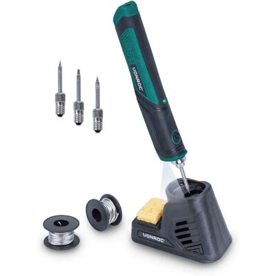 VONROC Akku-Lötstation - Max. 450°C - 25 Sek Vorwärmzeit - Inkl. Ständer VONROC Akku-Lötstation - Max. 450°C - 25 Sek Vorwärmzeit - Inkl. Ständer
