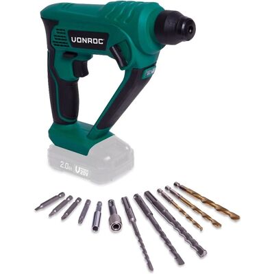 VONROC Bohrhammer - VPower 20V Impact 1,3J SDS Plus - Zubehör & Tasche VONROC Bohrhammer - VPower 20V Impact 1,3J SDS Plus - Zubehör & Tasche