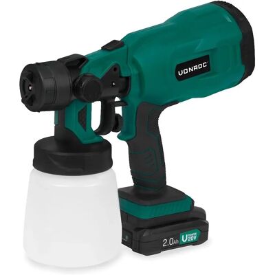 VONROC Akku-Malingssprühpistole VPower 20V - 800ml - Inklusive 2.0Ah Akku & Schnellladegerät VONROC Akku-Malingssprühpistole VPower 20V - 800ml - Inklusive 2.0Ah Akku & Schnellladegerät