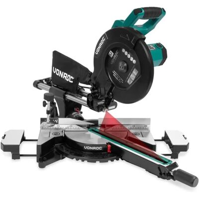 VONROC Professionele afkortzaag - 2200W, 255mm, Laser, LED, Multi-material VONROC Professionele afkortzaag - 2200W, 255mm, Laser, LED, Multi-material
