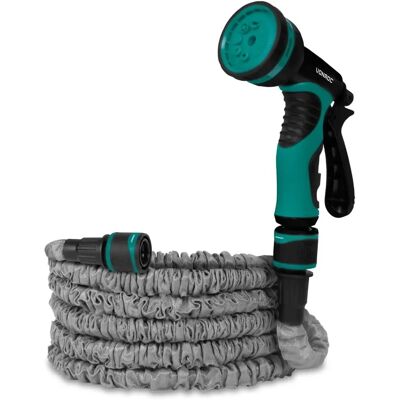 VONROC Flexibler Gartenschlauch 10M mit Wandhalterung & Mehrfachsprüher VONROC Flexibler Gartenschlauch 10M mit Wandhalterung & Mehrfachsprüher