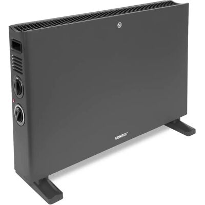 VONROC Elektrisch Convector - 2000W - Grijs - Turbo Ventilator - Verstelbare Thermostat - 2 Instellingen - Tot 24m2 VONROC Elektrisch Convector - 2000W - Grijs - Turbo Ventilator - Verstelbare Thermostat - 2 Instellingen - Tot 24m2