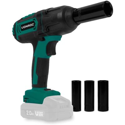 Llave de impacto VONROC - 20V, 4 ajustes, 4 vasos - Cambio de coche Llave de impacto VONROC - 20V, 4 ajustes, 4 vasos - Cambio de coche