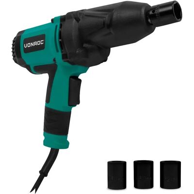 Llave de impacto VONROC - 950W - 600Nm - 1/2" - 4 llaves - 4m cable - Empuñadura suave Llave de impacto VONROC - 950W - 600Nm - 1/2" - 4 llaves - 4m cable - Empuñadura suave