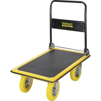 Stanley FXWT-704 Chariot plateforme acier - 300kg Capacité - Publicité Stanley FXWT-704 Chariot plateforme acier - 300kg Capacité - Publicité