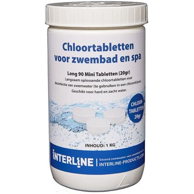 Interline Waterbehandeling Chemie - Lange Werkende Tabletten 20g Interline Waterbehandeling Chemie - Lange Werkende Tabletten 20g