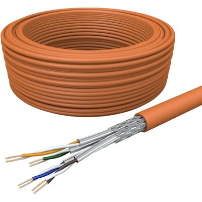 Draka Orange Cat7 Schirmkabel 50m - Netzwerkkabel Draka Orange Cat7 Schirmkabel 50m - Netzwerkkabel