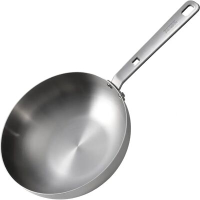 Skottsberg Rustfritt Stål Wok - 28cm, Tri-lags, Induksjonvennlig Skottsberg Rustfritt Stål Wok - 28cm, Tri-lags, Induksjonvennlig