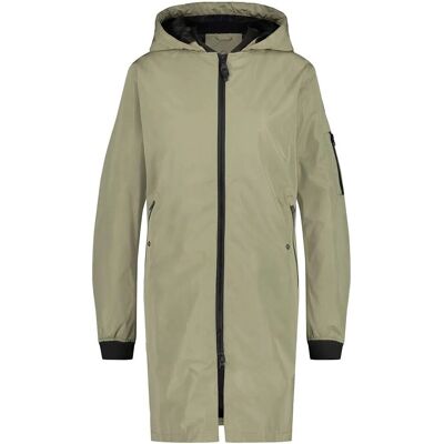 AGU Damen-Grüne Lange Bomber Regenjacke - Jacke AGU Damen-Grüne Lange Bomber Regenjacke - Jacke