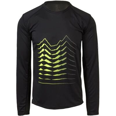 Camiseta MTB Negra Agu - Manga Larga, Transpirable, Antiabrasión Camiseta MTB Negra Agu - Manga Larga, Transpirable, Antiabrasión