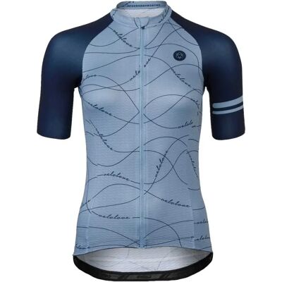 AGU Velo Wave Essential - Fahrradtrikot - K / Æ - Damen - Blau - Stl. XL AGU Velo Wave Essential - Fahrradtrikot - K / Æ - Damen - Blau - Stl. XL