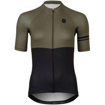 Maillot Agu KM Duo manches courtes vert foncé femme - L - Publicité Maillot Agu KM Duo manches courtes vert foncé femme - L - Publicité