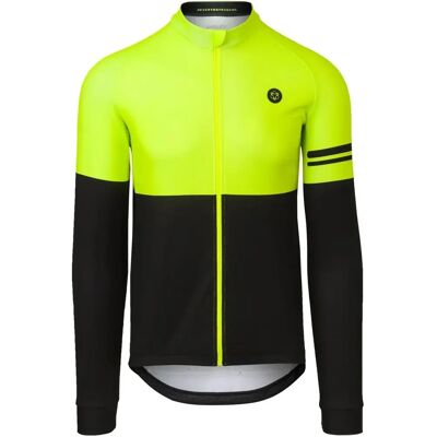 Maillot Mi-Saison AGU Jaune Fluo/Noir - Manches Longues, Taille S - Publicité Maillot Mi-Saison AGU Jaune Fluo/Noir - Manches Longues, Taille S - Publicité