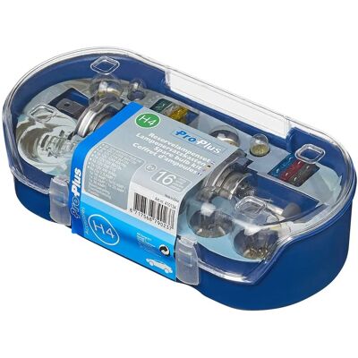 ProPlus 410134 Juego de 16 bombillas halógenas 12V H4 ProPlus 410134 Juego de 16 bombillas halógenas 12V H4
