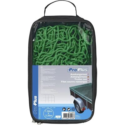 ProPlus Filet de couverture pour remorque - Mailles 45x45mm, 1,5x2,2m, Vert/Bleu - Filet de couverture pour remorque ProPlus Filet de couverture pour remorque - Mailles 45x45mm, 1,5x2,2m, Vert/Bleu - Filet de couverture pour remorque
