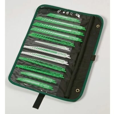 HiKOKI - Set de 12 lame pentru ferăstrău alternativ - Versatil pentru lemn, plastic, metal HiKOKI - Set de 12 lame pentru ferăstrău alternativ - Versatil pentru lemn, plastic, metal