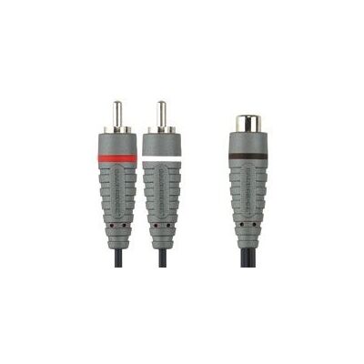 Bandridge BAL4600 Audio Kabel - 0,2 m - RCA - Zwart Bandridge BAL4600 Audio Kabel - 0,2 m - RCA - Zwart